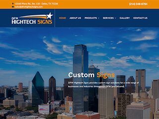 Sign Company Web Design