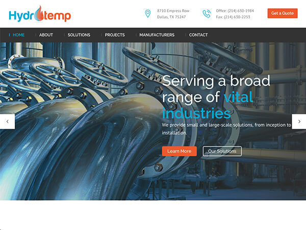 Industrial Web Design