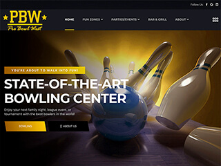 Bowling Center Web Design