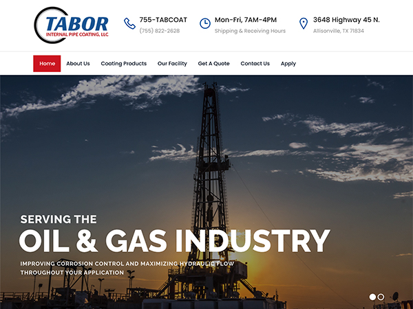 Tabor Internal Pipe Coating